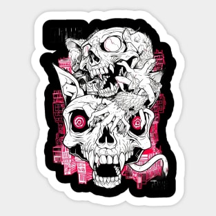 Ratfink skull Sticker